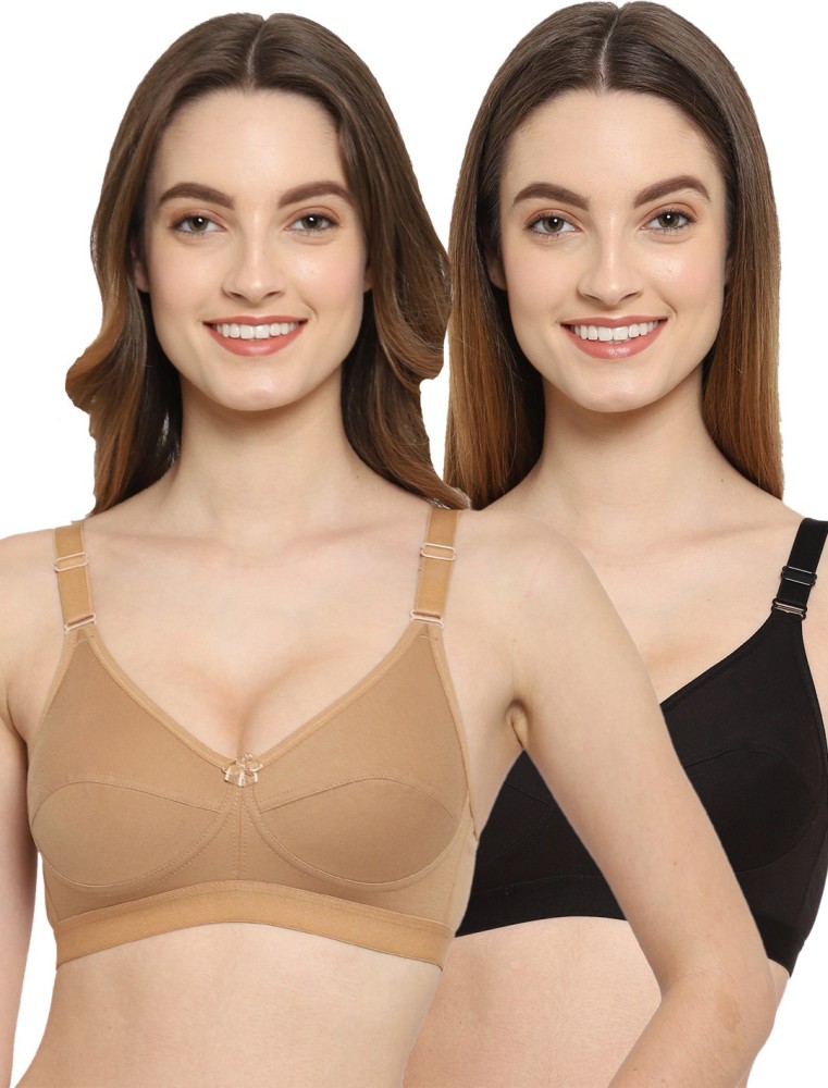 Buy online Black Solid T-shirt Bra from lingerie for Women by