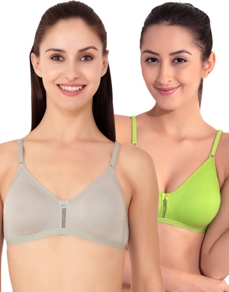 Buy Floret Padded Non-Wired 3/4Th Coverage T-Shirt Bra - White at