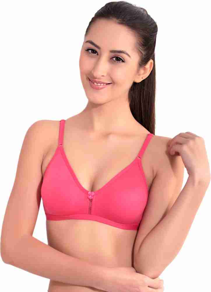 Floret Lightly-Padded, Medium Coverage T-Shirt Bra For Women & Girls (Grey)