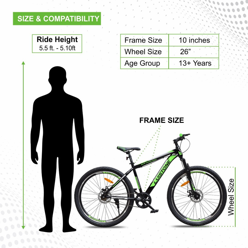 Mens sale bike dimensions