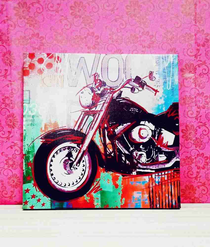 Harley davidson deals canvas painting