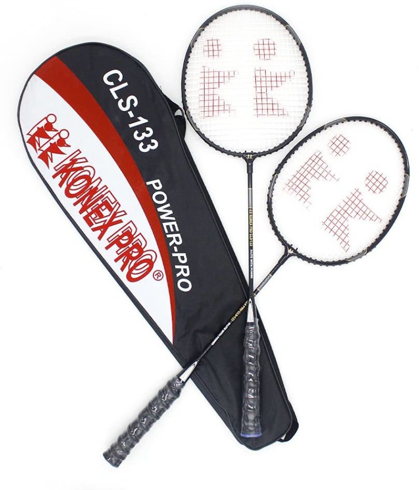 Buy Konex Wide Body Pair Badminton Racket With Free Full Size Cover CLS-133 Black Strung Badminton Racquet Online at Best Prices in India