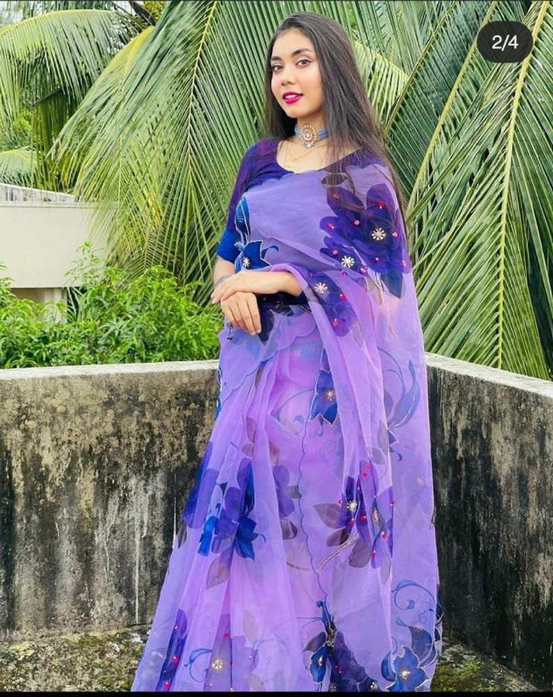 Flipkart 2024 organza sarees