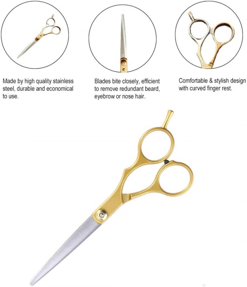 Salon/Barber Scissors Set (Gold Plated)