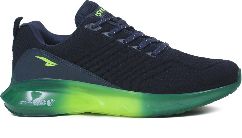 asian Crystal 13 Navy Sports Transparent Sole Technology For Men