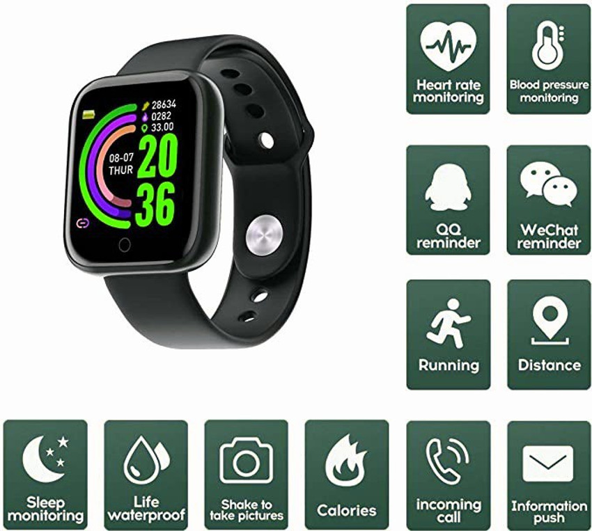 Bygaura Y68 Smart Band compatiable with all Smart phones fitness
