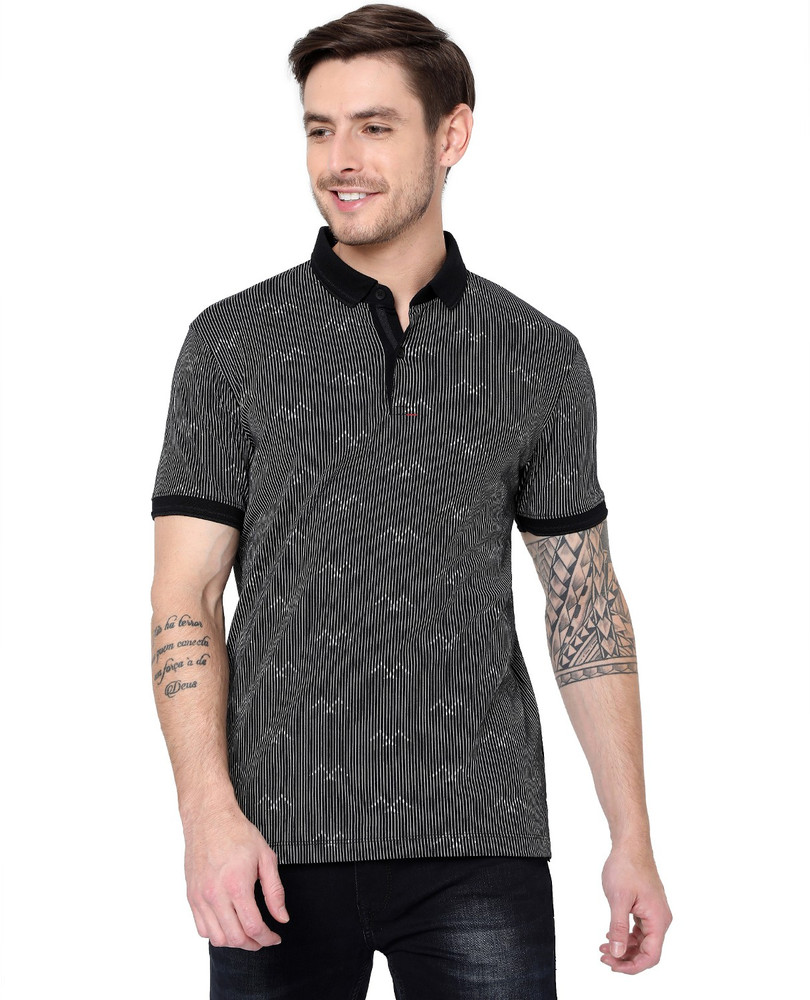 MUFTI Printed Men Polo Neck Black T Shirt Buy MUFTI Printed Men Polo Neck Black T Shirt Online at Best Prices in India Flipkart