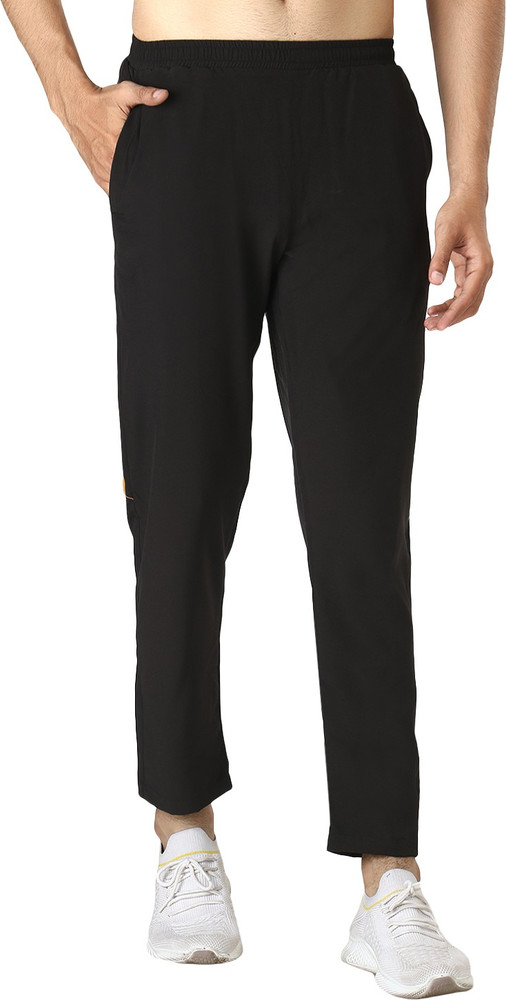 Black polyester lycra trackpants 2025