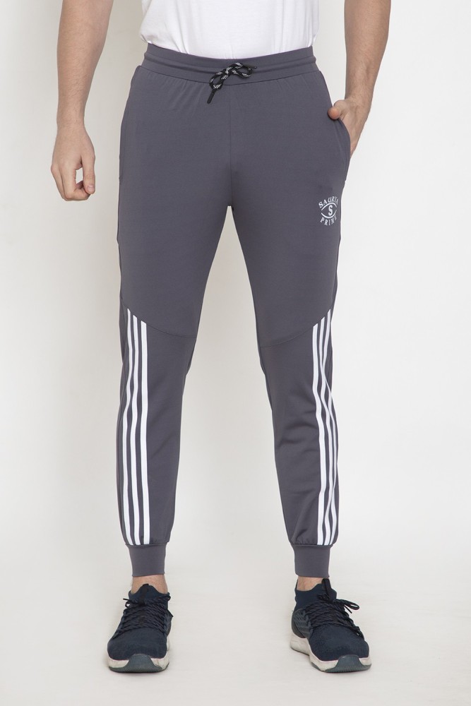 Proxima Striped Men Grey Track Pants - Buy Proxima Striped Men Grey Track  Pants Online at Best Prices in India