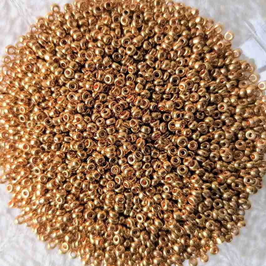 Fanaa Fashion Sugar Beads Embroidery Dull Gold Colour for Maggam