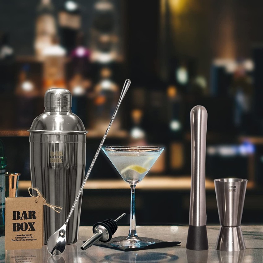 GetUSCart- Mixology Bartender Kit with Stand, Black Bar Set Cocktail  Shaker Set for Drink Mixing - Bar Tools: Martini Shaker, Jigger, Strainer,  Bar Mixer Spoon, Tongs, Opener