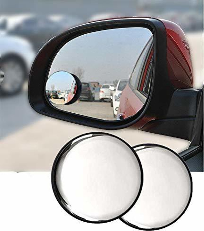 guruji system 3R 020 Blind Spot Mirror Round Shape Glass Car