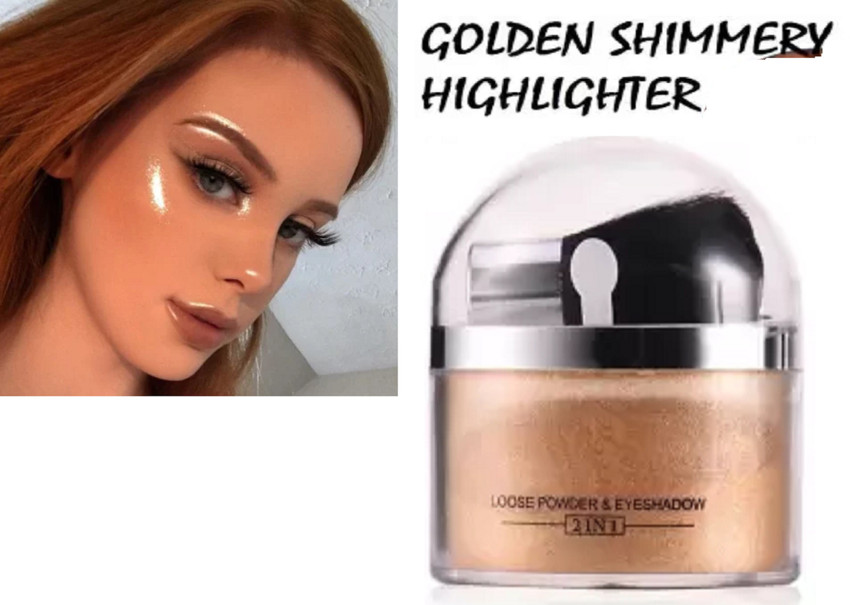 Most online shimmery highlighter