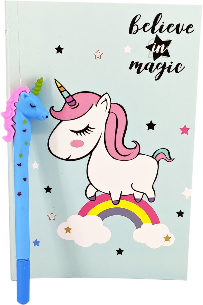  I am 6 And Magical Journal Notebook, Cute Unicorn