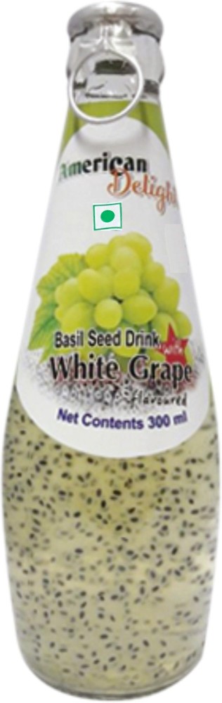 American Delight Basil Seed Drink with White Grape Flavoured Price