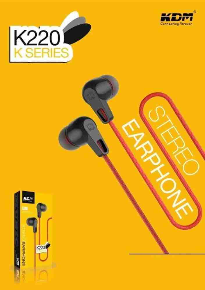KDM K220 K Series Stereo Earphone Wired Headset Price in India
