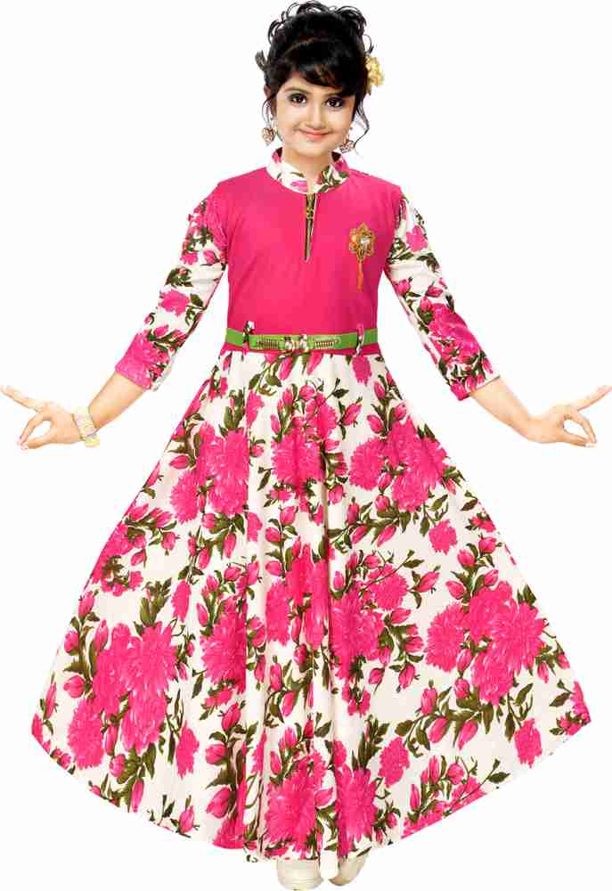 Flipkart girl long dress sales