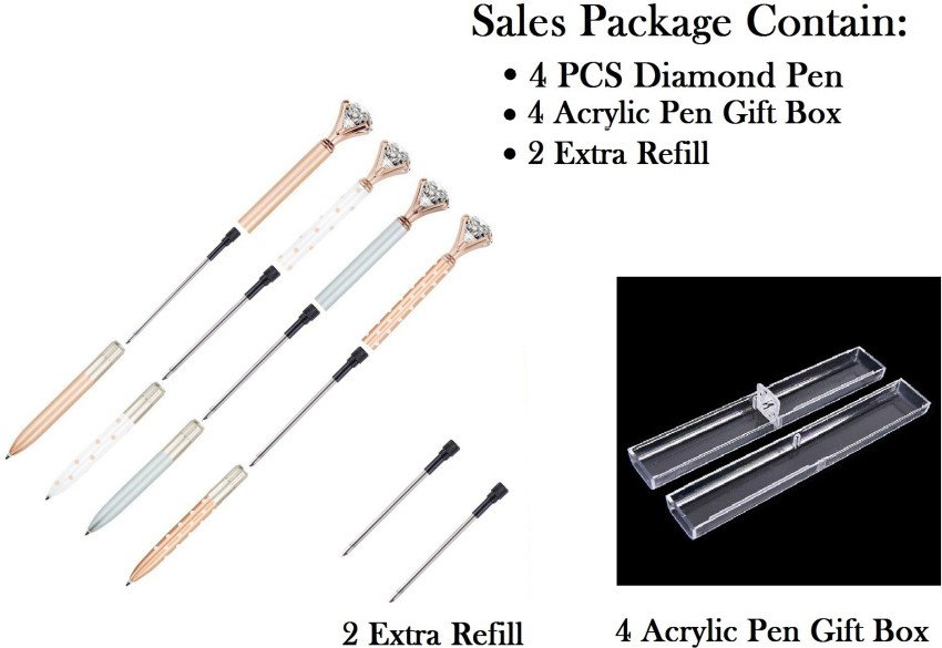 Metallic Pen Set  Rose Gold Pens in Foil Printed Gift Box (3 ball-poi –  Jot & Mark