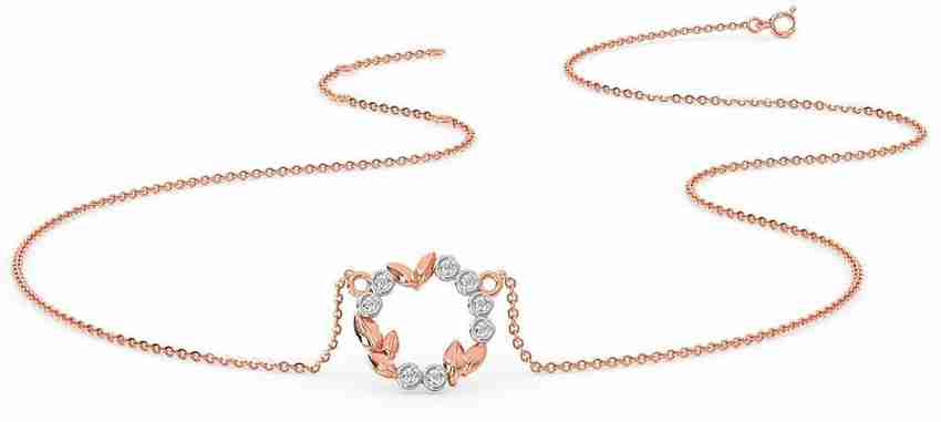 Candere diamond sales necklace