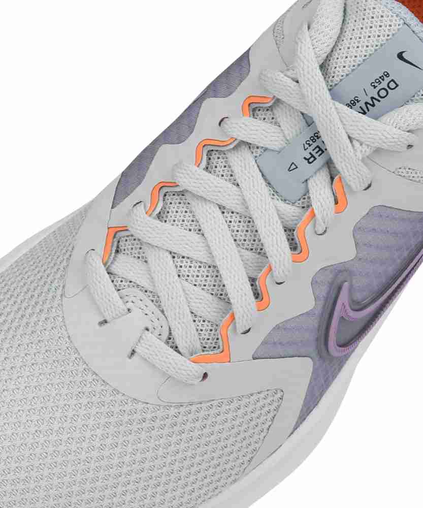 Nike downshifter 9 womens shop running shoes grey / orange