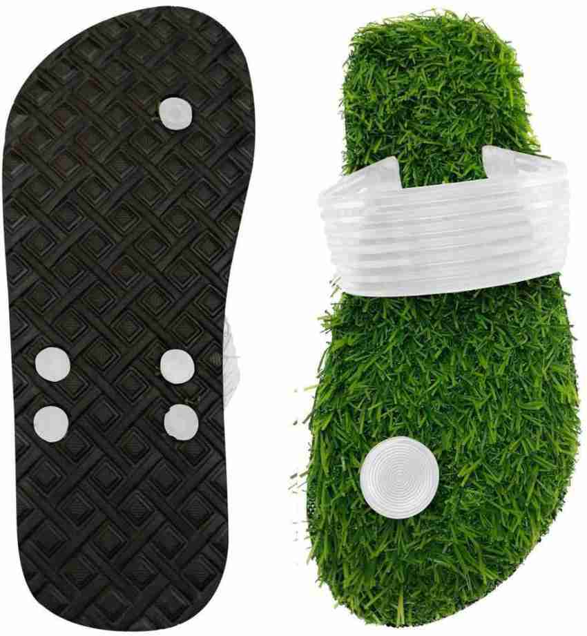 Artificial grass slippers cheap