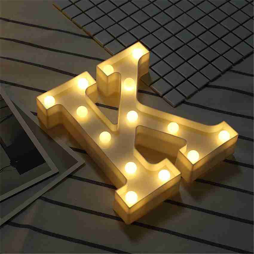 Letter shop night light