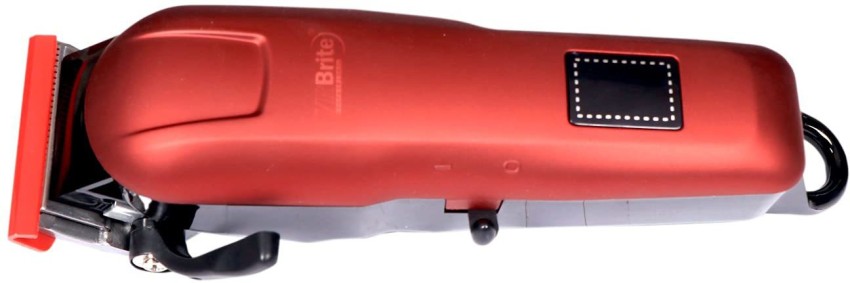 V R Brite BH-3036 Professional Hair Trimmer LCD DISPLAY waterproof Runtime:  90 min(RED) Trimmer 90 min Runtime Length Settings Price in India Buy V  R Brite BH-3036 Professional Hair Trimmer
