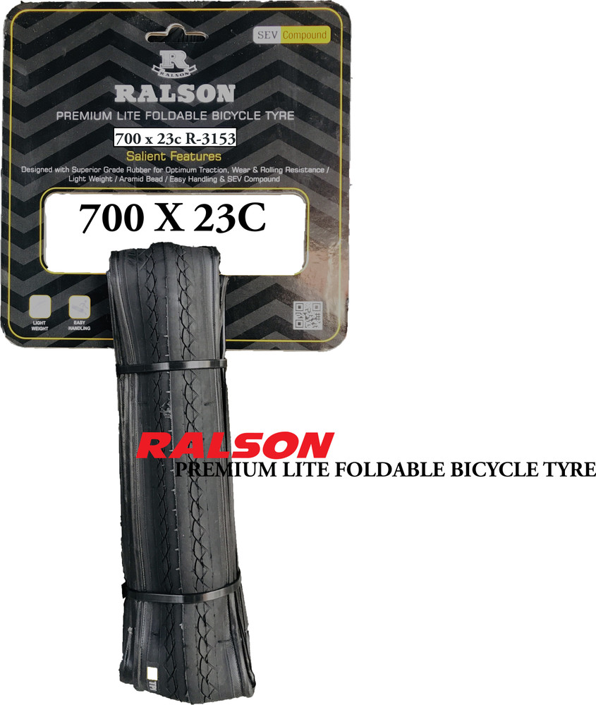 RALSON TYRE 700 X 23C FOLDABLE P 1 TYRE For BICYCLE CITY BIKE
