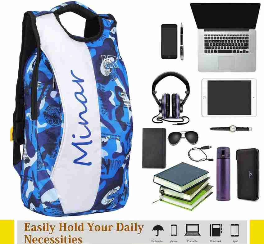 Minar supreme bag 25 L Laptop Backpack blue Price in India