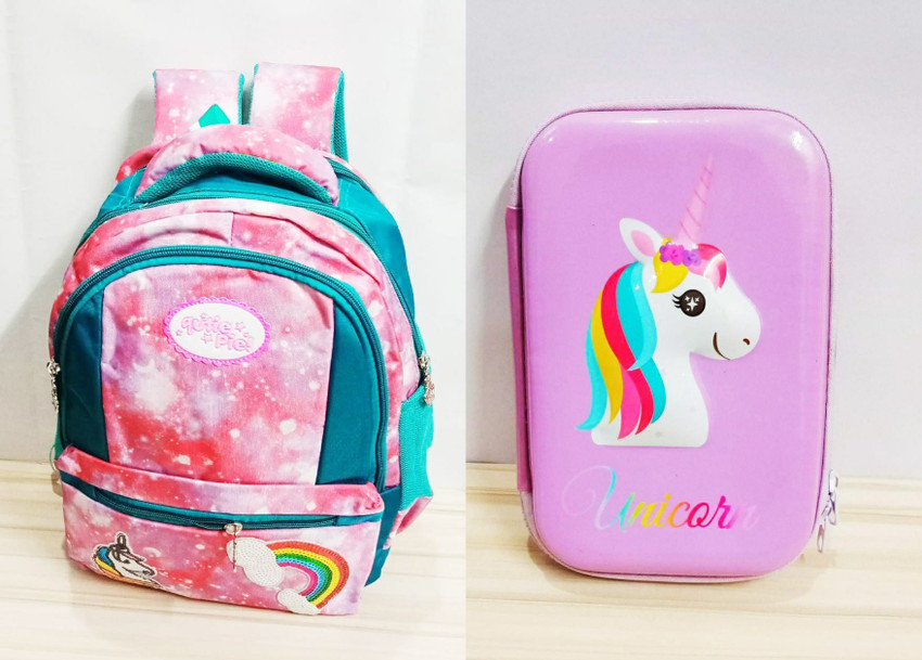 Magic of Gifts Kid s Rainbow Unicorn School Bag with Large Size