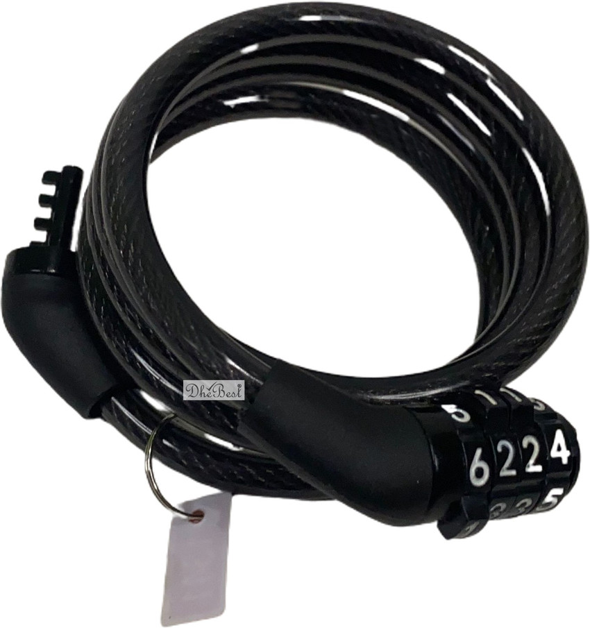 Dhe Best Bike Chain Lock 4 Digit Coiling Cable Royal Enfield