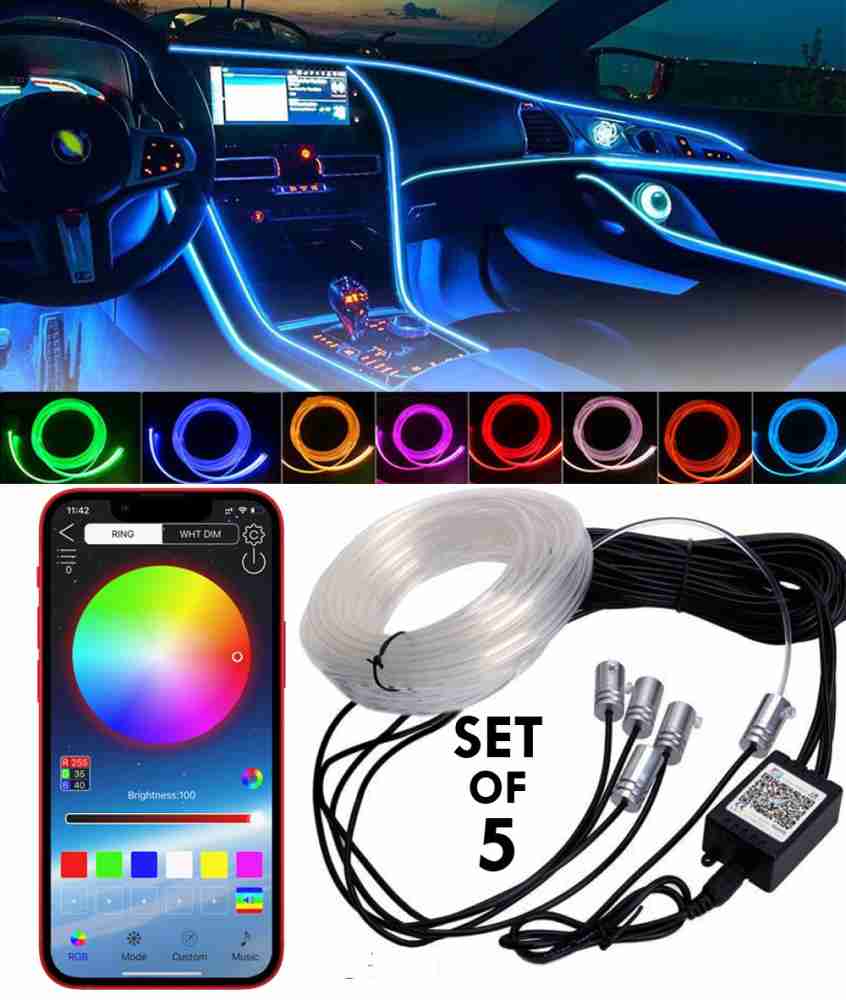 Car Interior Lights, Car Interior Led Car Lights, Car Led Light Strip,  48led Multicolor Car Atmosphere Lights With App Control And Usb