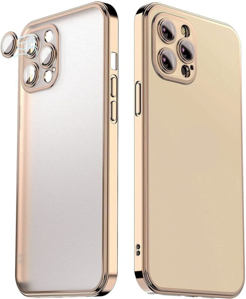 Apurb store Back Cover for iPhone 13 Pro Max Clear Slim Electroplated Frame  TPU Bumper Cover - Apurb store 
