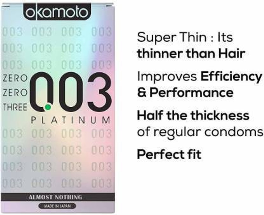okamoto 003 Platinum World Thinnest Condom Condom Price in