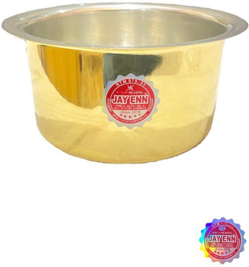 Buy Arra brass tea pan with wooden handle Online - Ellementry