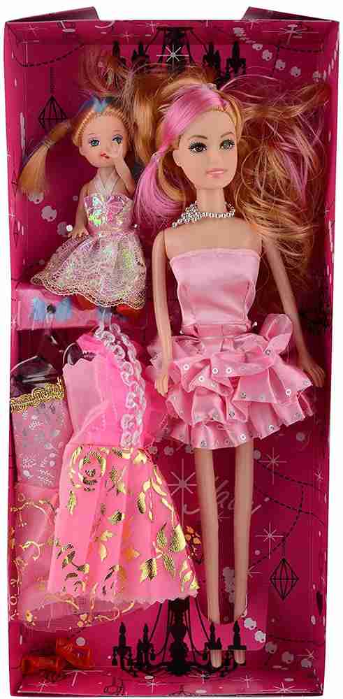 Tickles Mother Doll with Daughter for Kids Girls Home Decoration