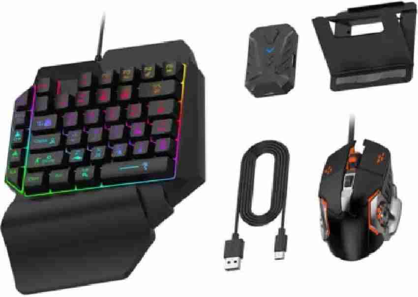 Plug In 4 in 1 Bluetooth Gaming Keyboard Mouse Converter Combo for
