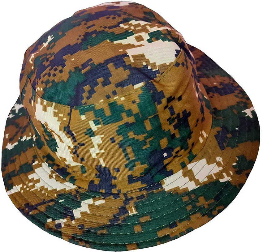 Krystle Unisex Jungle Camo Outdoor Fishing Cap Bucket Hat Military