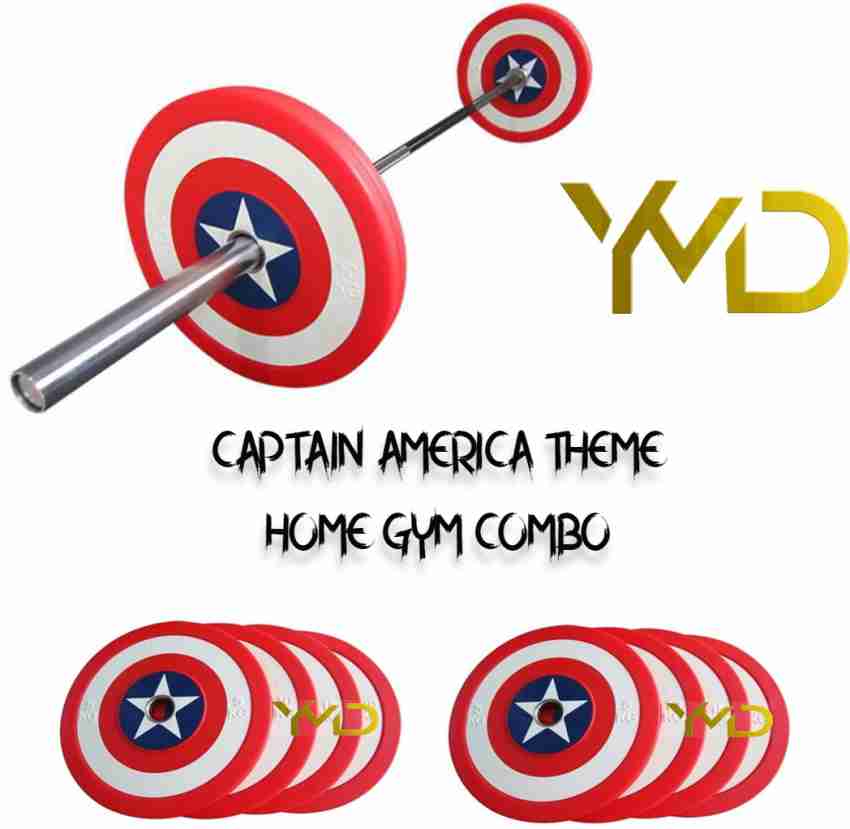 Captain america best sale barbell plates