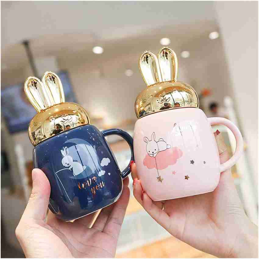 Rabbit Coffee Mug Lid, Coffee Mug Ceramic Rabbit