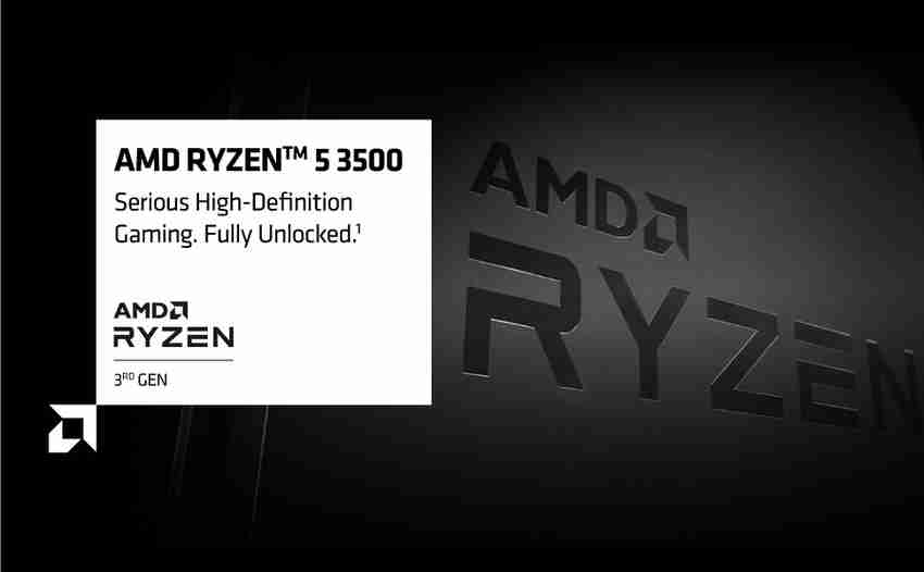 amd RYZEN 5 3500 3.6 GHz Upto 4.1 GHz AM4 Socket 6 Cores 6 Threads