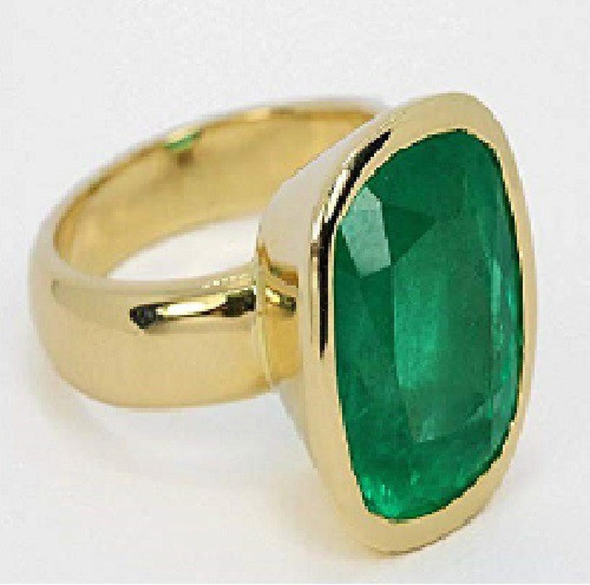 Panna in clearance gold ring