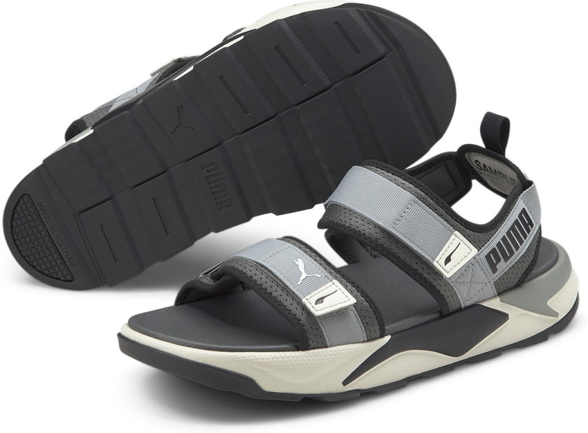 Grey puma sandals clearance