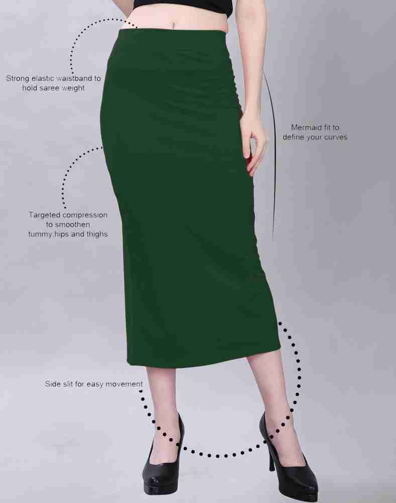 SIRIL Women'S Lycra Full Elastic Saree Shapewear Petticoat