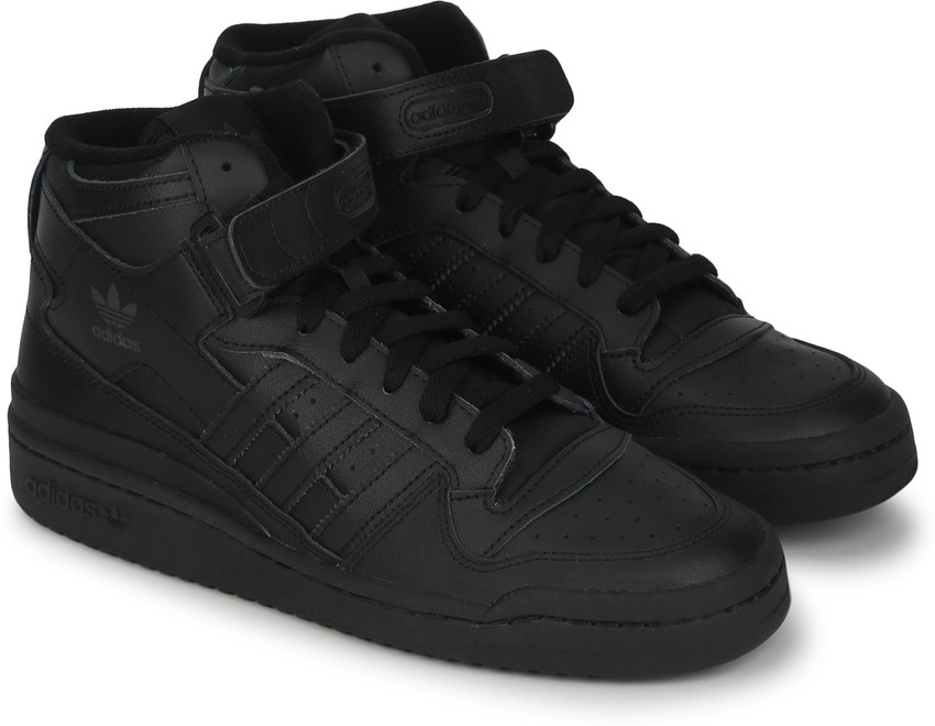 Adidas originals hotsell black high tops