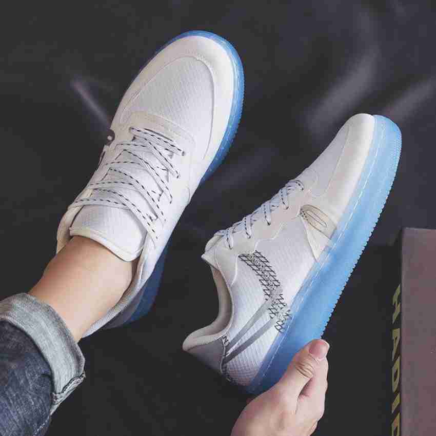 Blue white shoes store
