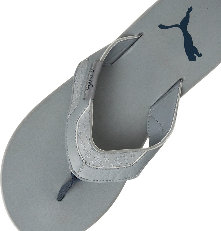 Puma grey flip flops 2025