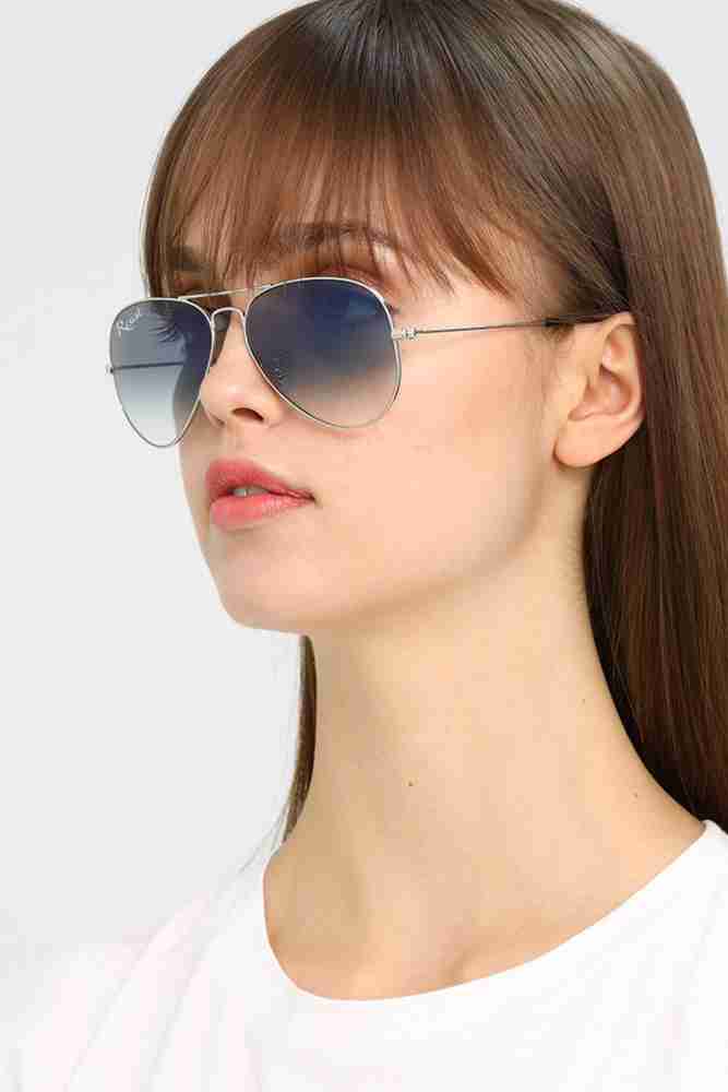 Silver aviator 2024 sunglasses womens