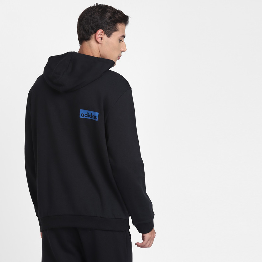 Adidas originals hoodie sales with sleeve print