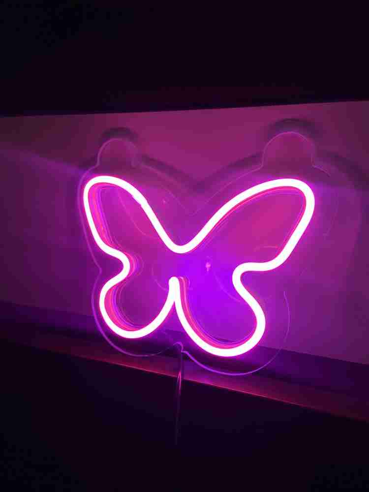 Butterfly shop neon lights